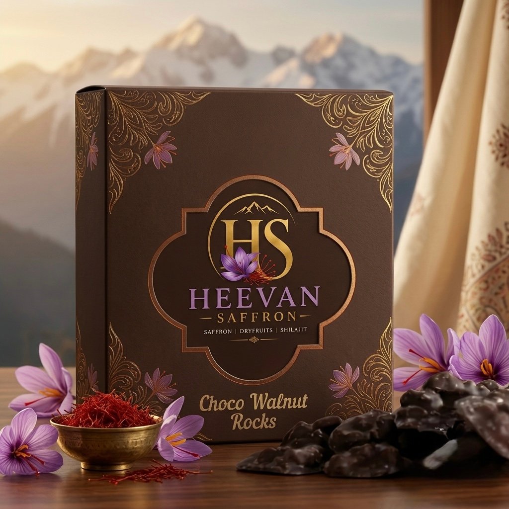 Choco Walnut Rocks – Premium Dark Chocolate Coated Kashmiri Walnuts