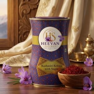 Kashmiri Kehwa with Sugar – Ready-to-Brew Authentic Spiced Saffron Tea Mix