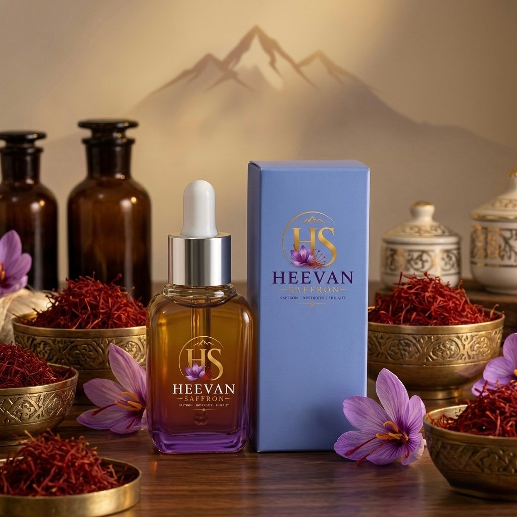 Premium Kashmiri Saffron Face Serum – Advanced Brightening & Anti-Aging Treatment